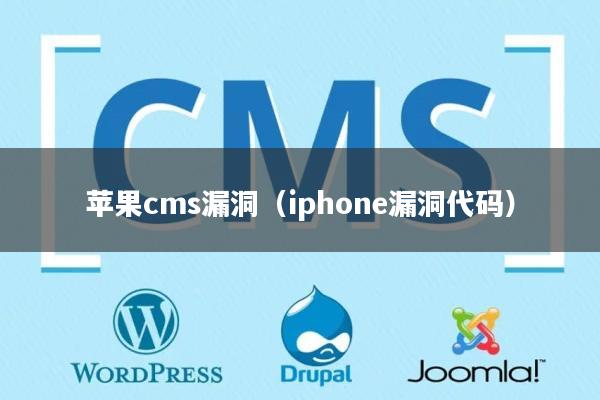 苹果cms漏洞（iphone漏洞代码）