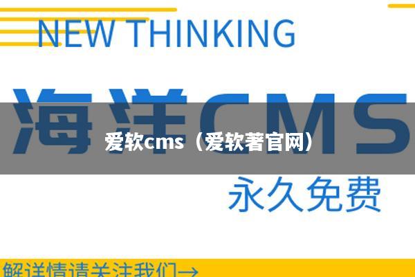 爱软cms（爱软著官网）