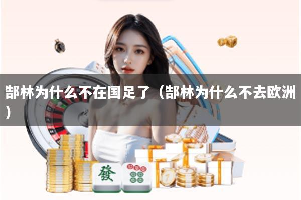 郜林为什么不在国足了(郜林为什么不去欧洲)